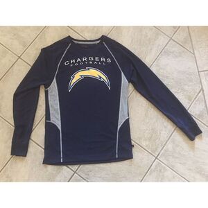 LA Chargers Navy Blue long sleeved T Shirt NFL Football Team‎ Apparel size Sm